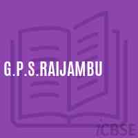 G.P.S.Raijambu Primary School Logo