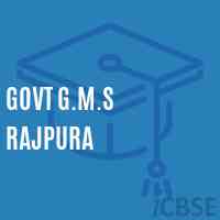 Govt G.M.S Rajpura Middle School Logo