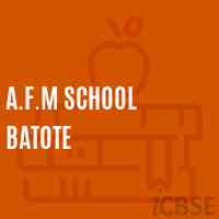 A.F.M School Batote Logo