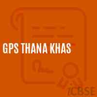 Gps Thana Khas Primary School Logo