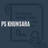 Ps Khunsara Primary School Logo