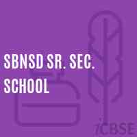 Sbnsd Sr. Sec. School Logo
