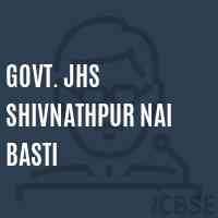 Govt. Jhs Shivnathpur Nai Basti Middle School Logo