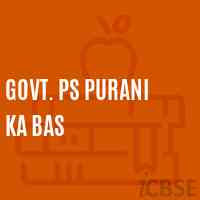 Govt. Ps Purani Ka Bas Primary School Logo