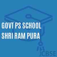 Govt Ps School Shri Ram Pura Logo