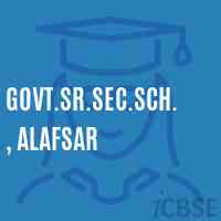 Govt.Sr.Sec.Sch., Alafsar High School Logo