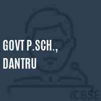 Govt P.Sch., Dantru Primary School Logo