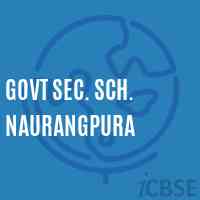 Govt Sec. Sch. Naurangpura Secondary School Logo