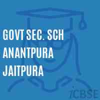 Govt Sec. Sch Anantpura Jaitpura Secondary School Logo