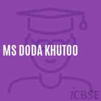 Ms Doda Khutoo Middle School Logo