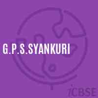 G.P.S.Syankuri Primary School Logo