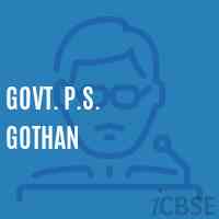 Govt. P.S. Gothan Primary School Logo