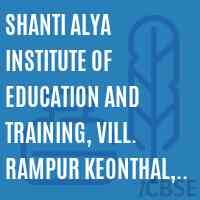 Shanti Alya Institute of Education and Training, Vill. Rampur Keonthal, Distt Shimla Logo