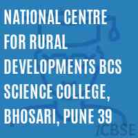 National Centre for Rural Developments BCS Science College, Bhosari, Pune 39 Logo