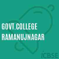 Govt.College RamanujNagar Logo