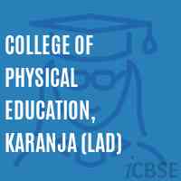 College of Physical Education, Karanja (Lad) Logo