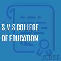 S.V.S College of Education Logo