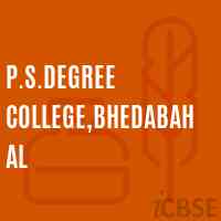 P.S.Degree College,Bhedabahal Logo