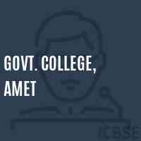Govt. College, Amet Logo