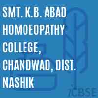 Smt. K.B. Abad Homoeopathy College, Chandwad, Dist. Nashik Logo