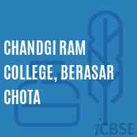 Chandgi Ram College, Berasar Chota Logo