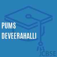 Pums Deveerahalli Middle School Logo