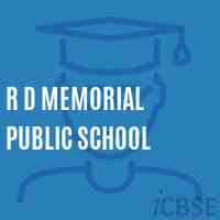 R D Memorial Public School Logo
