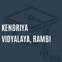 Kendriya Vidyalaya, Rambi School Logo