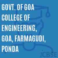 Govt. of Goa College of Engineering, Goa, Farmagudi, Ponda Logo