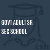 Govt Adult Sr Sec School Logo