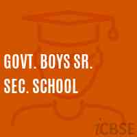 Govt. Boys Sr. Sec. School Logo