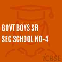 Govt Boys Sr Sec School No-4 Logo