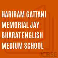 Hariram Gattani Memorial Jay Bharat English Medium School Logo