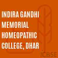Indira Gandhi Memorial Homeopathic College, Dhar Logo