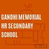 Gandhi Memorial Hr Secondary School Logo