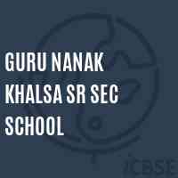 Guru Nanak Khalsa Sr Sec School Logo