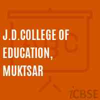 J.D.College of Education, Muktsar Logo