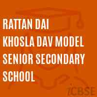 Rattan Dai Khosla Dav Model Senior Secondary School Logo