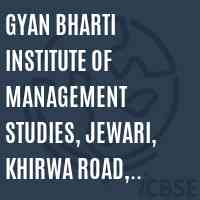 Gyan Bharti Institute of Management Studies, Jewari, Khirwa Road, Kanker Kheda, Meerut Logo