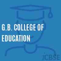G.B. College of Education Logo