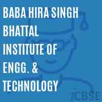 Baba Hira Singh Bhattal Institute of Engg. & Technology Logo