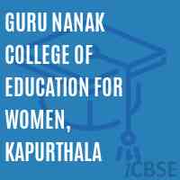 Guru Nanak College of Education for Women, Kapurthala Logo