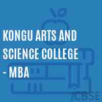 Kongu Arts and Science College - Mba Logo