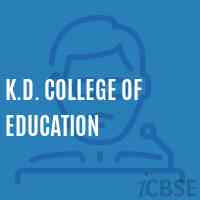 K.D. College of Education Logo