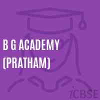 B G Academy (Pratham) School Logo