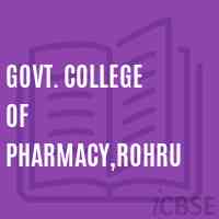 Govt. College of Pharmacy,Rohru Logo