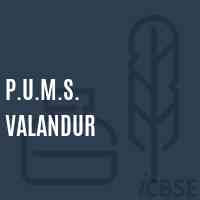 P.U.M.S. Valandur Middle School Logo
