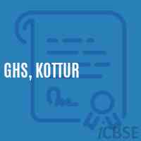 Ghs, Kottur Secondary School Logo