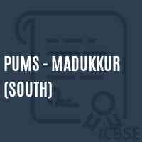 Pums - Madukkur (South) Middle School Logo