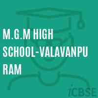 M.G.M High School-Valavanpuram Logo